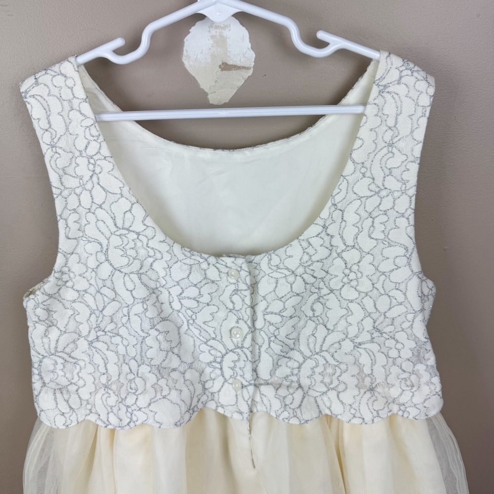 Janie and Jack Cream Lace Special Occasion Formal Dress - Picture 6 of 9